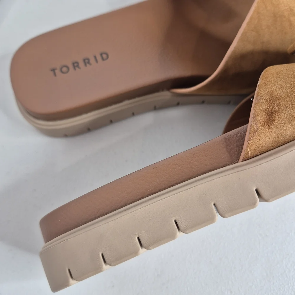 Torrid Buckle Slide Sandals - Size 8WW